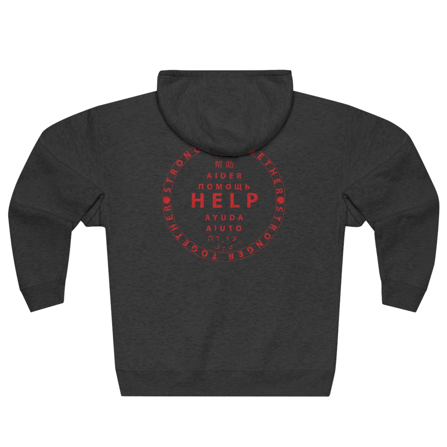 Unisex Premium Full Zip Hoodie- Red Device