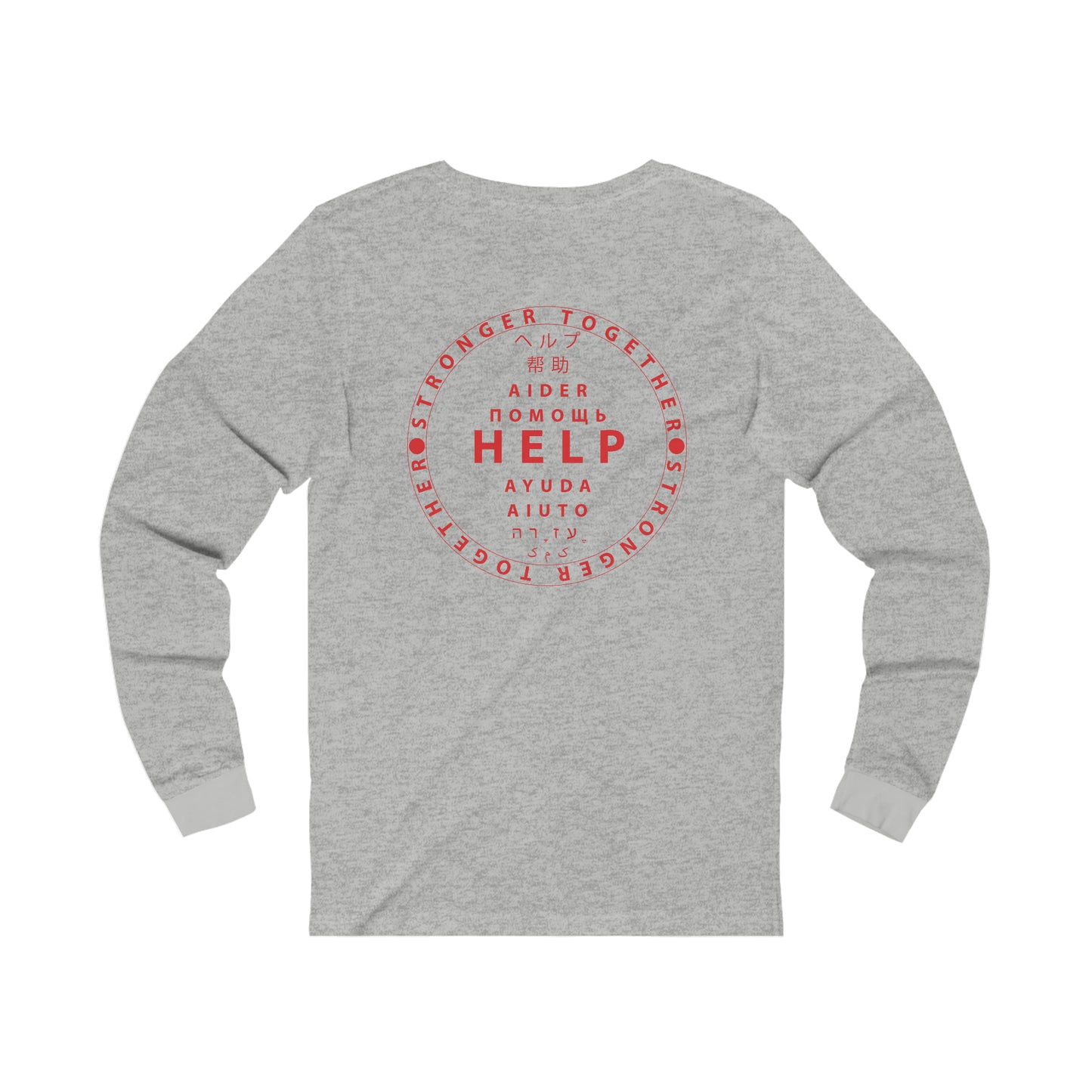 Unisex Jersey Long Sleeve Tee- Red Device