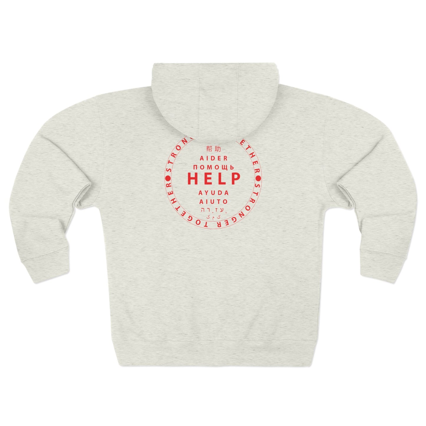 Unisex Premium Full Zip Hoodie- Red Device
