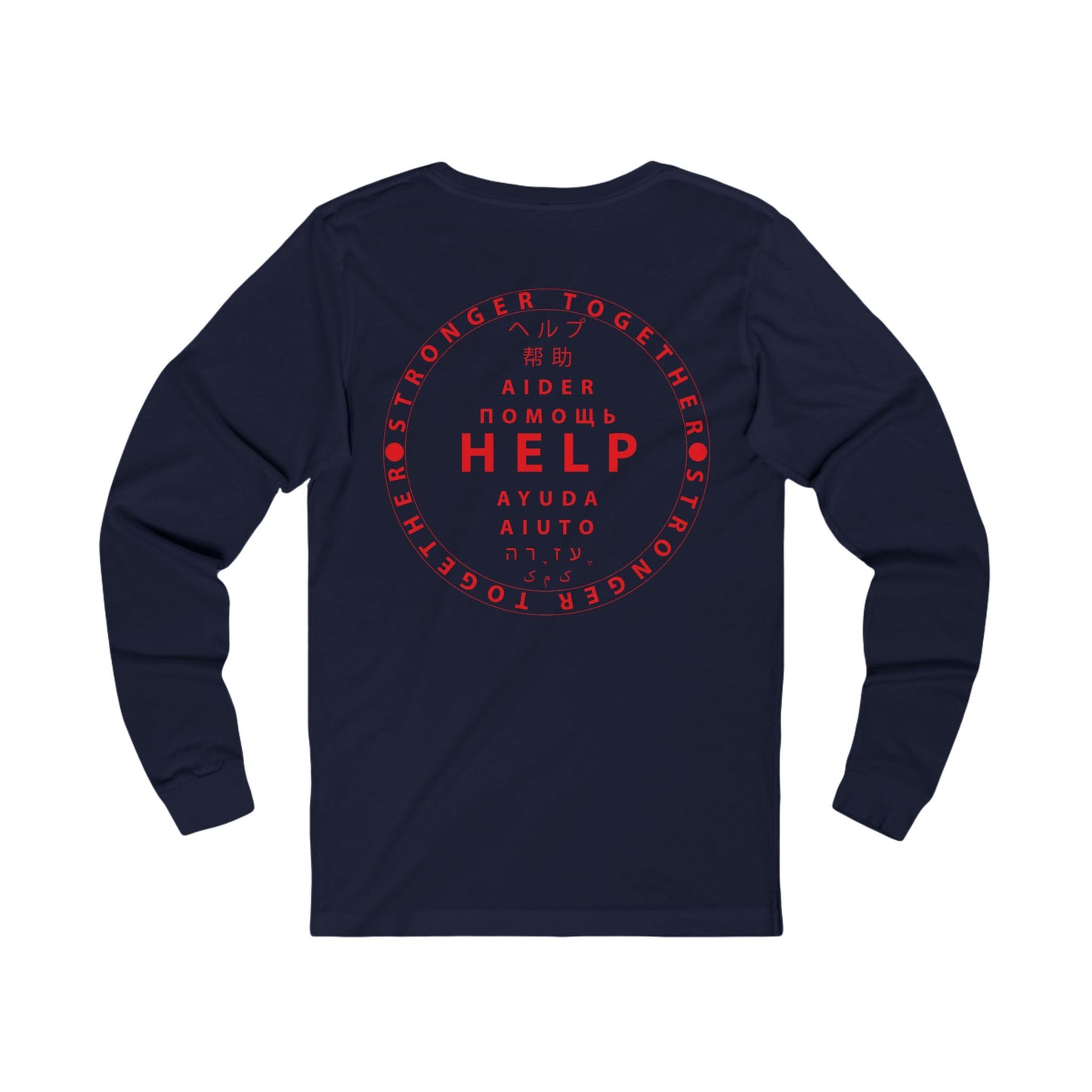 Unisex Jersey Long Sleeve Tee- Red Device
