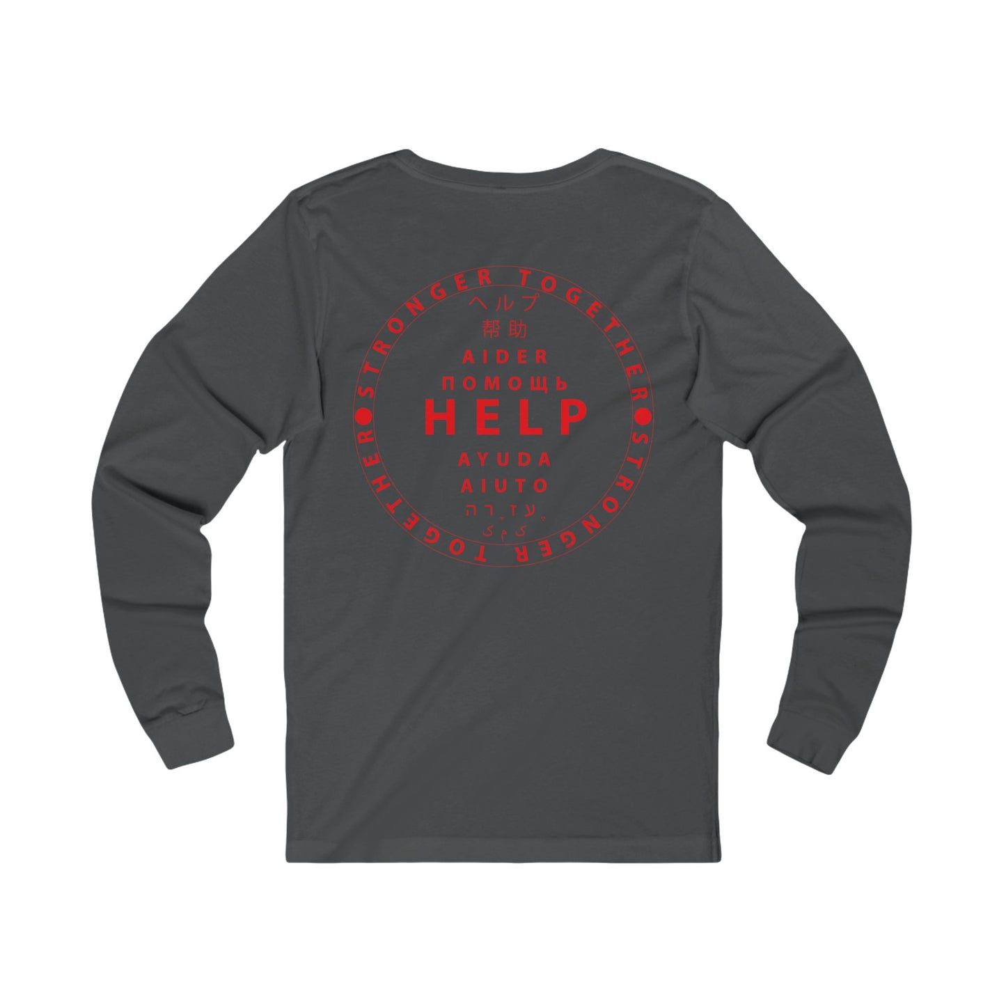 Unisex Jersey Long Sleeve Tee- Red Device