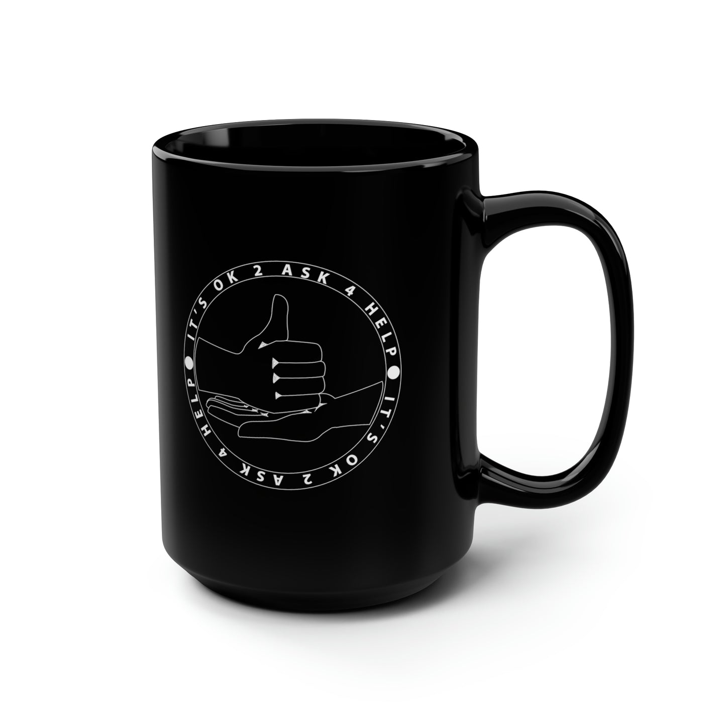 Black Mug, 15oz