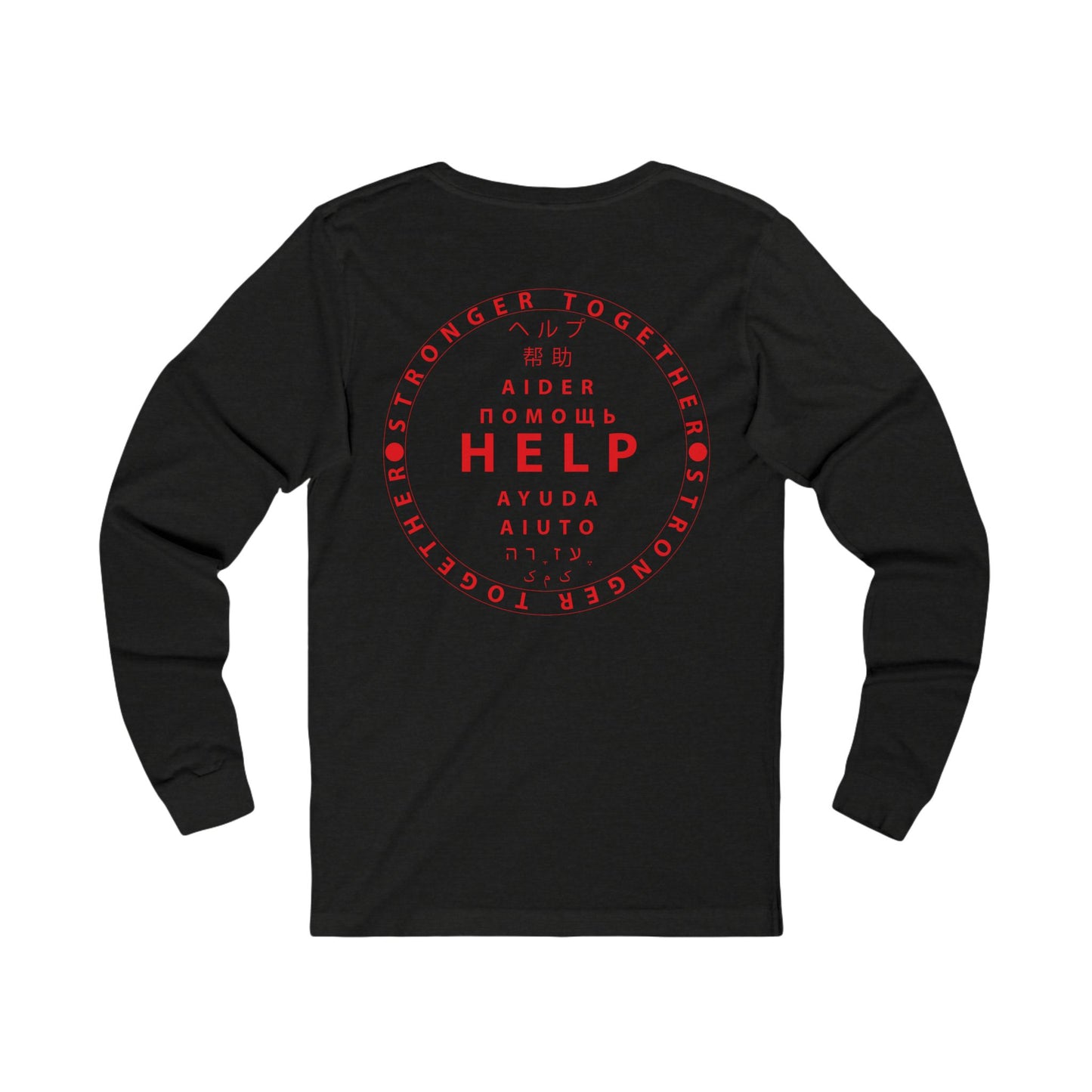 Unisex Jersey Long Sleeve Tee- Red Device