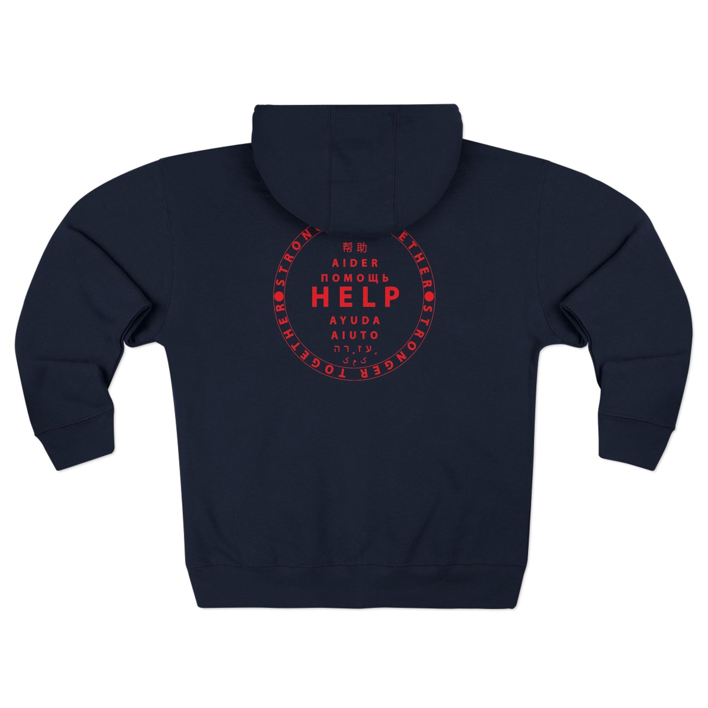Unisex Premium Full Zip Hoodie- Red Device