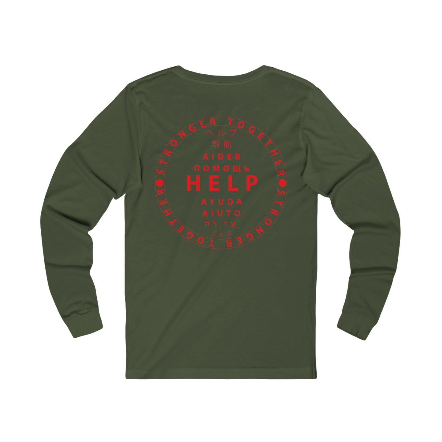Unisex Jersey Long Sleeve Tee- Red Device