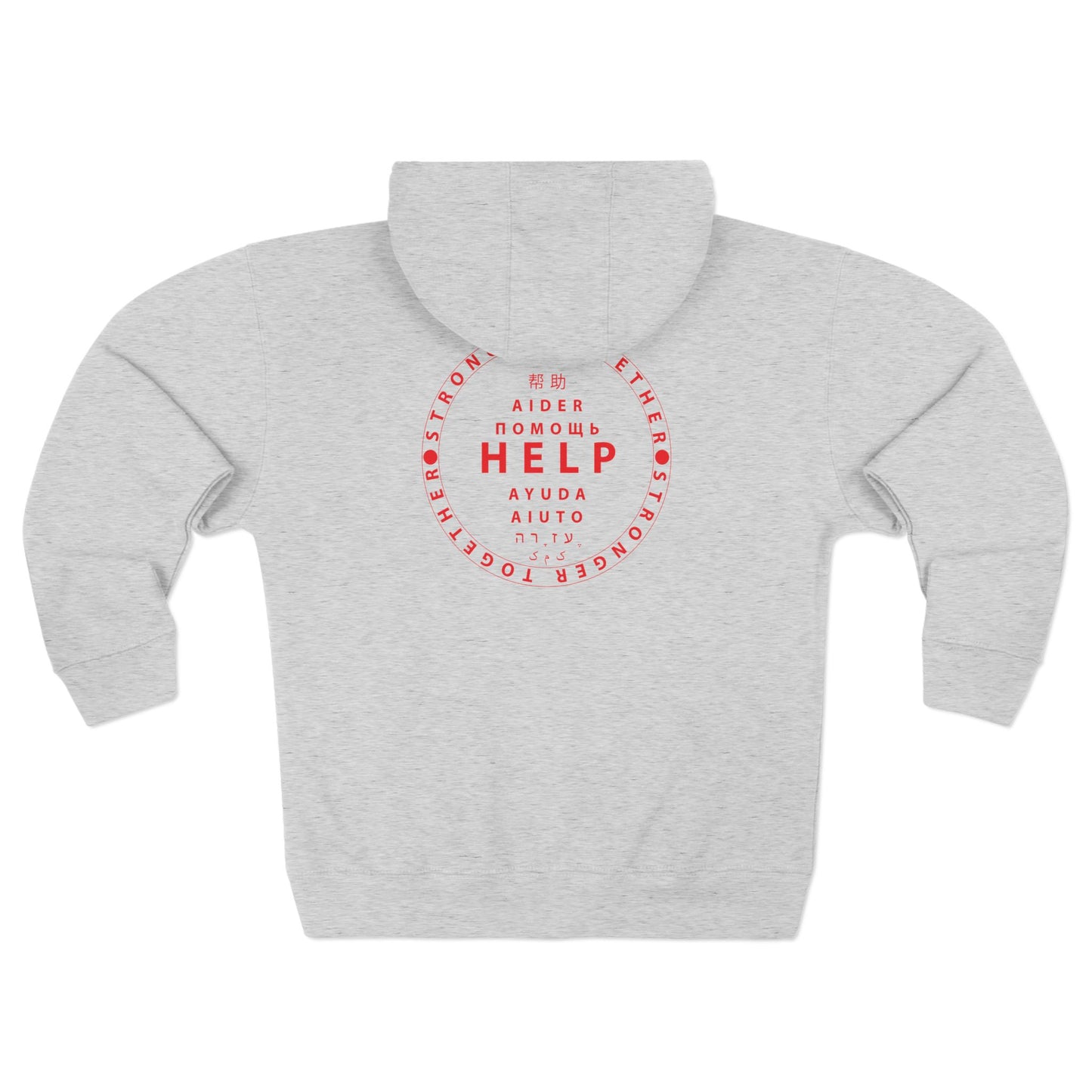 Unisex Premium Full Zip Hoodie- Red Device