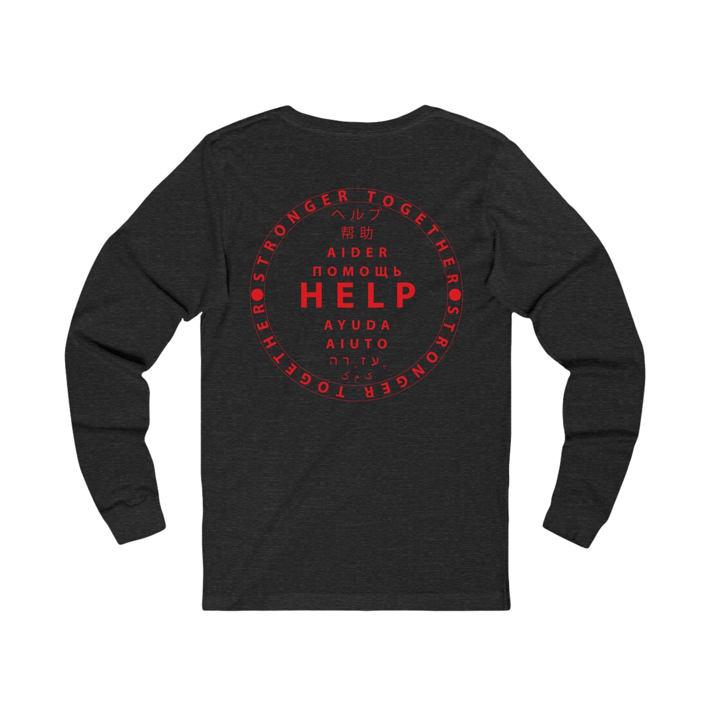 Unisex Jersey Long Sleeve Tee- Red Device