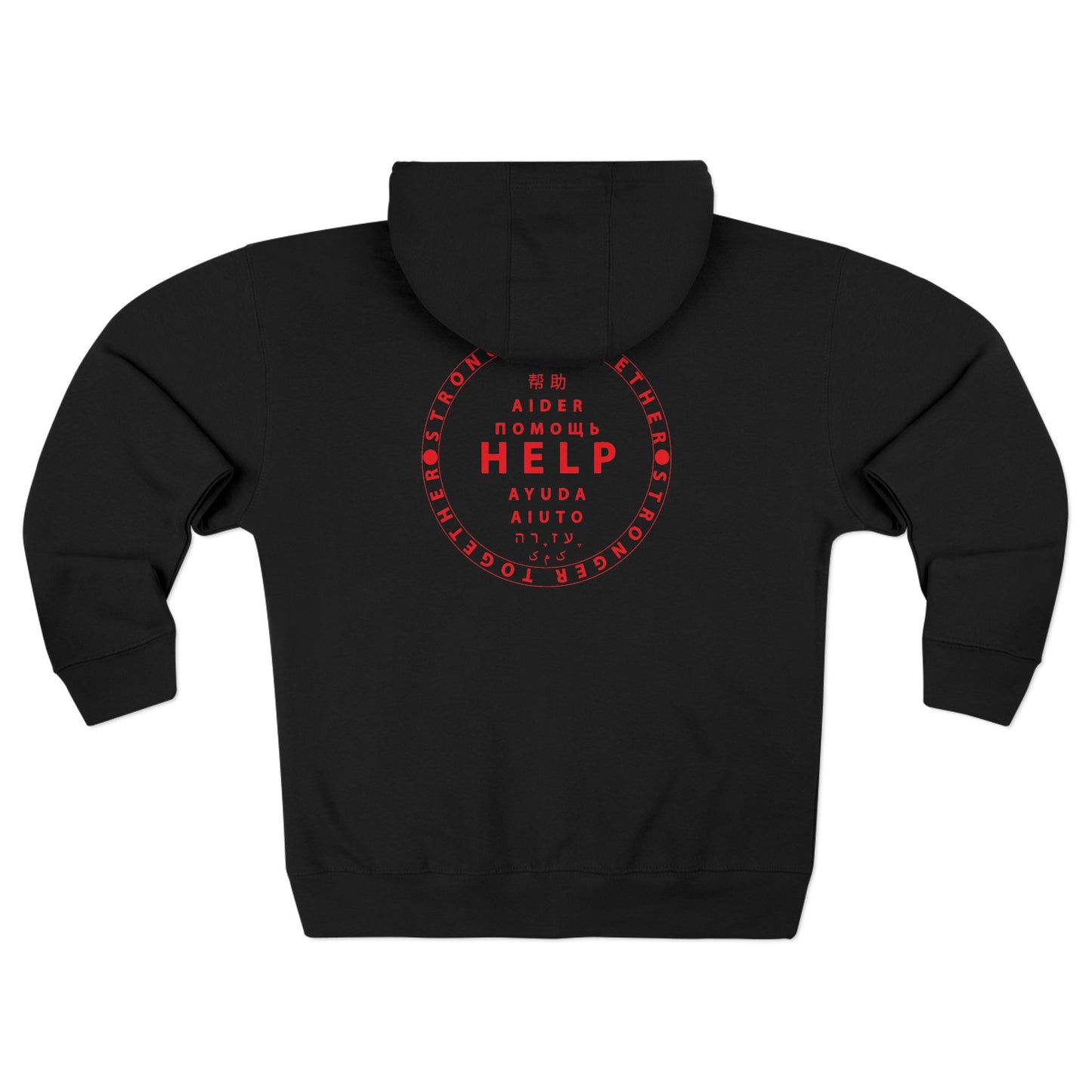 Unisex Premium Full Zip Hoodie- Red Device