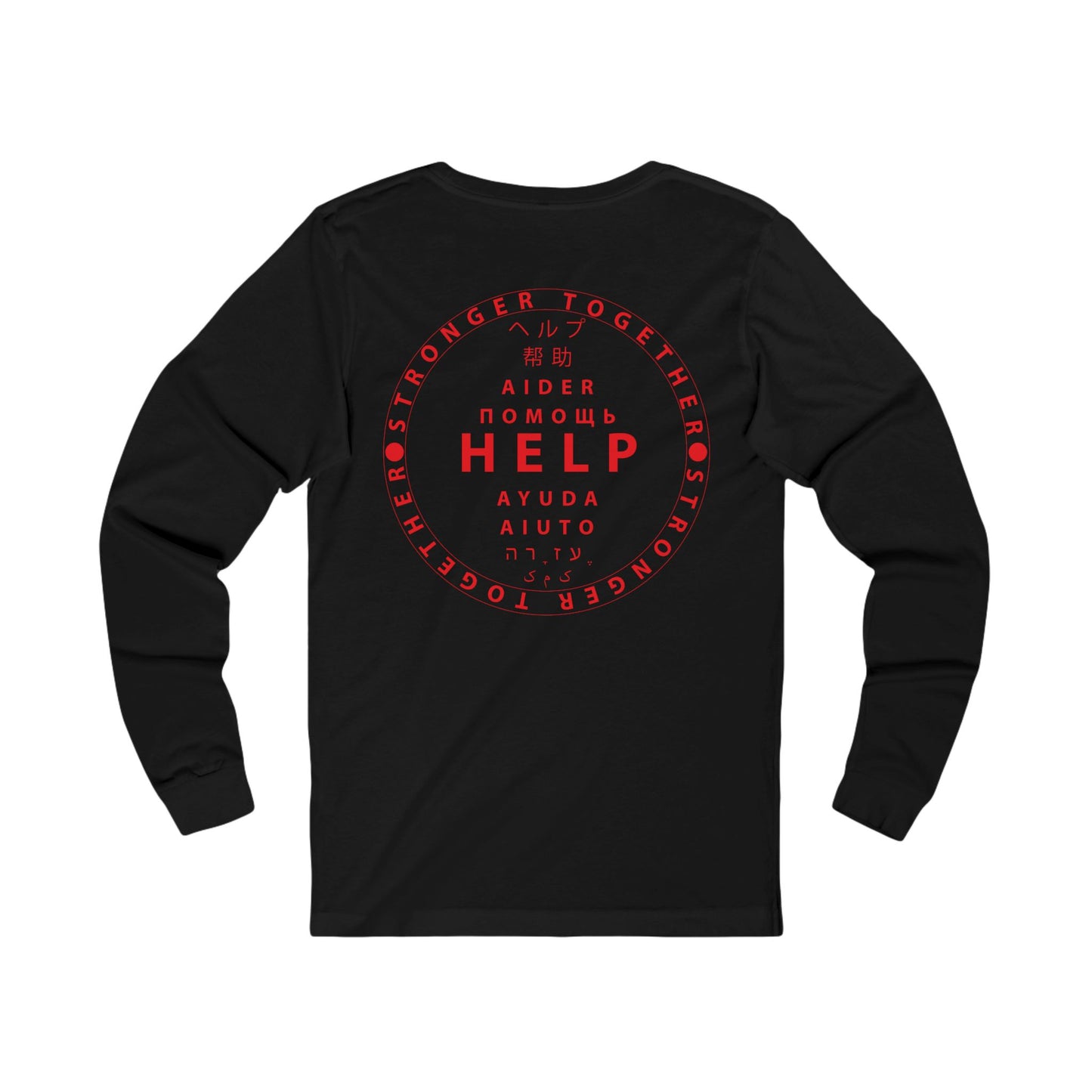Unisex Jersey Long Sleeve Tee- Red Device