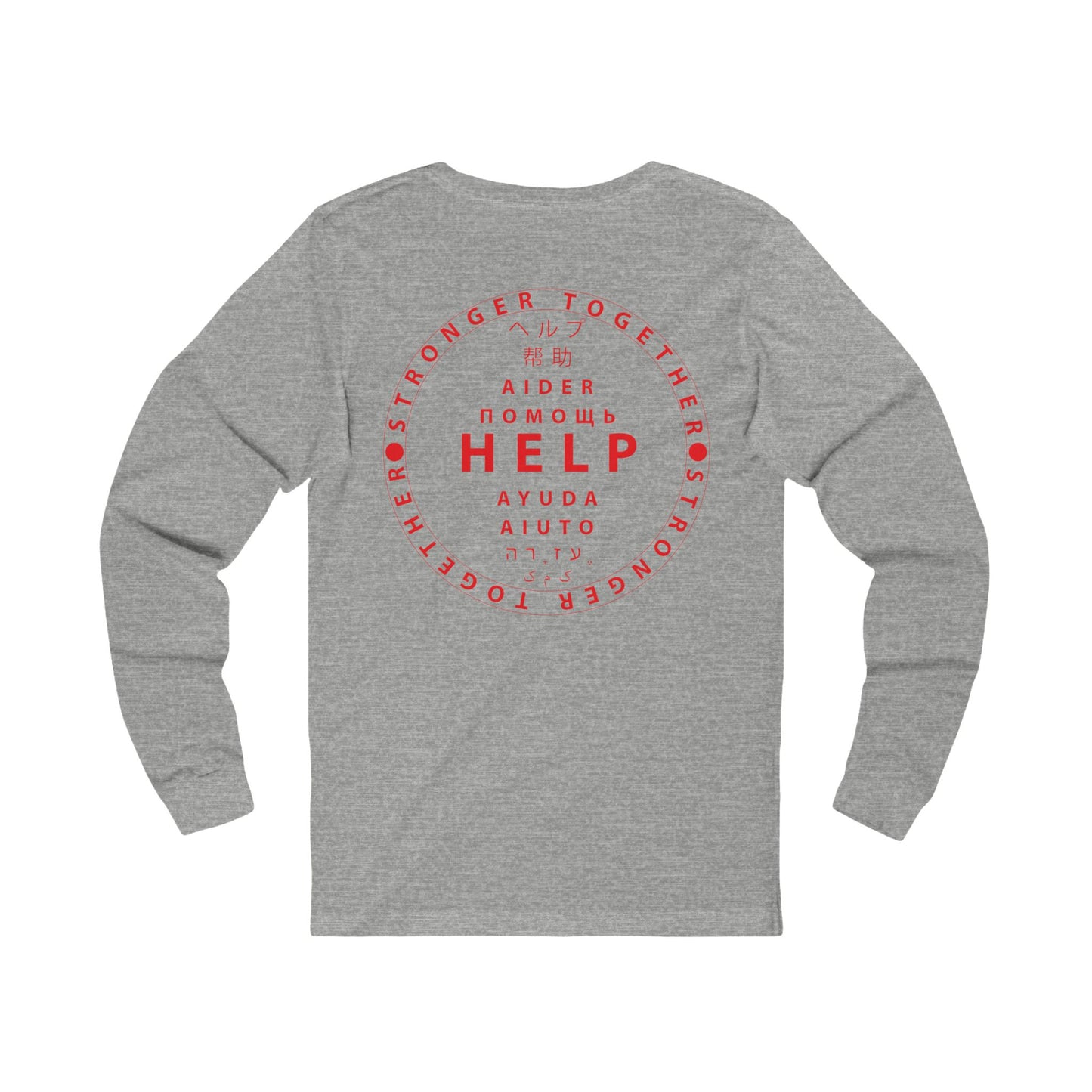 Unisex Jersey Long Sleeve Tee- Red Device