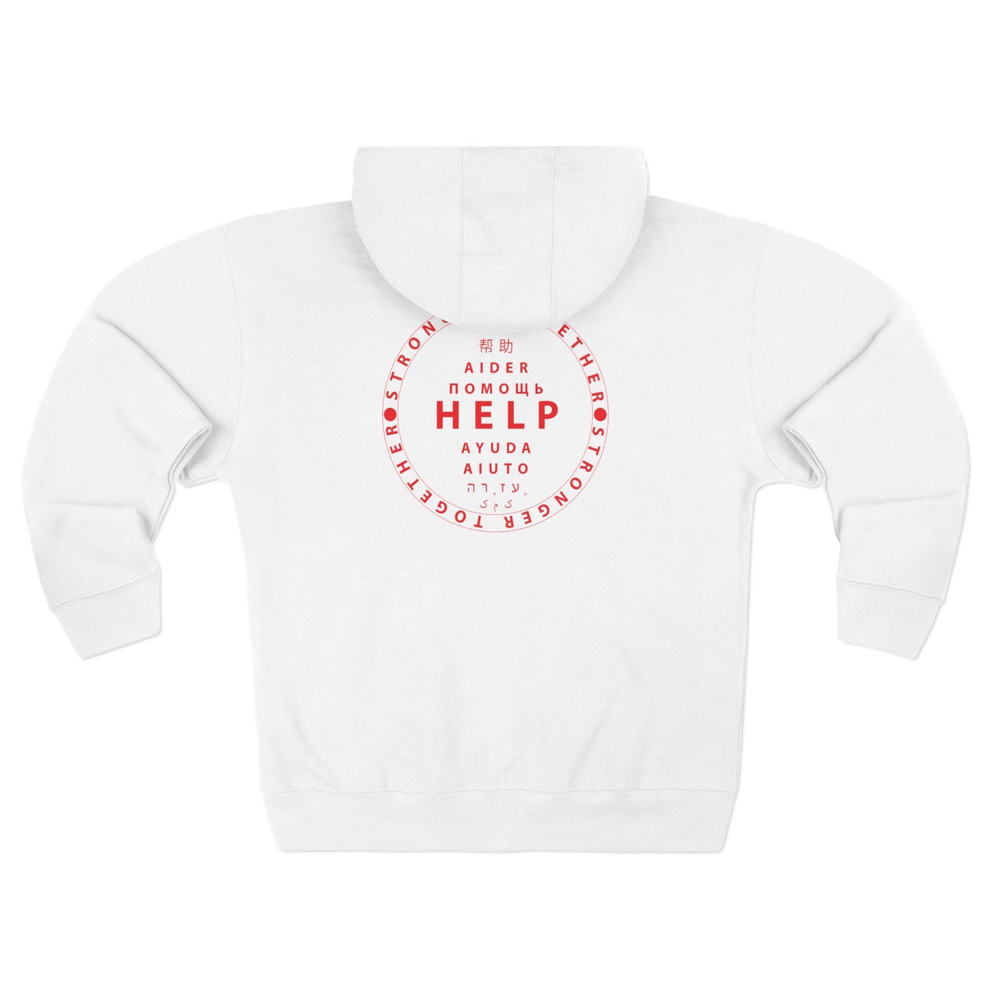 Unisex Premium Full Zip Hoodie- Red Device
